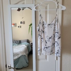Off-white Floral Print Cami